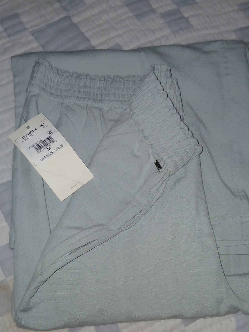 Sanders Linen Blend Wide Leg Pants